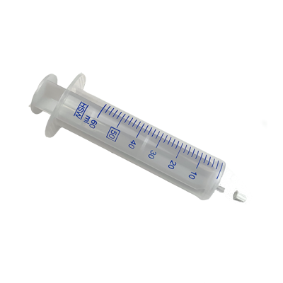 50 ml (60ml) All Plastic Syringe (30 Syringes with bag of 30 caps)  #544B-00004/30
