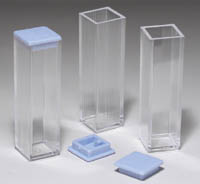 Disposable Plastic Cuvettes & Caps  (100/box) 