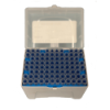 Racked Disposable Blue Pipette Tips (90/rack) 