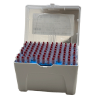 Racked Disposable Red Pipette Tips (90/rack) 