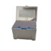 Racked Disposable Tan Pipette Tips (90/rack) 